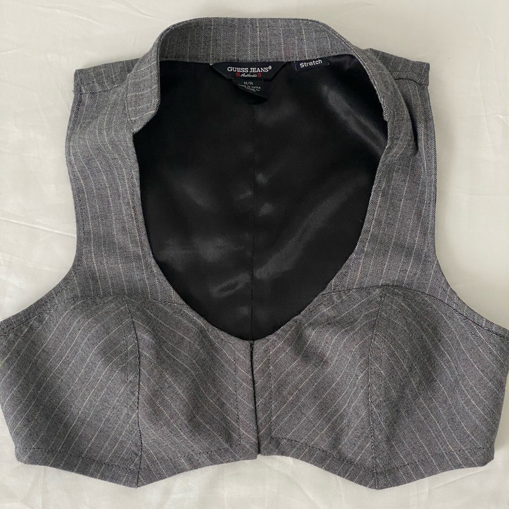 Guess Pinstripe Waistcoat/Vest